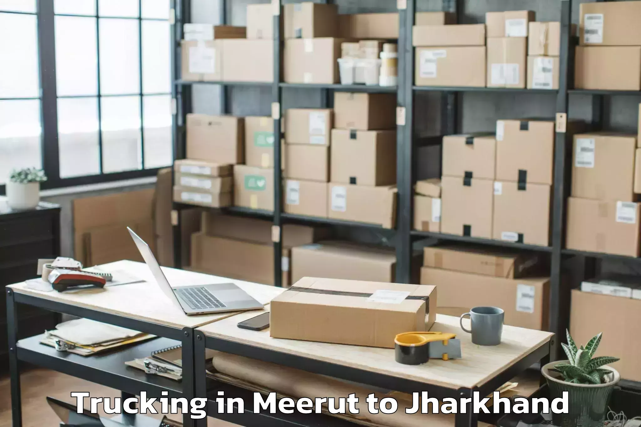 Leading Meerut to Katras Trucking Provider